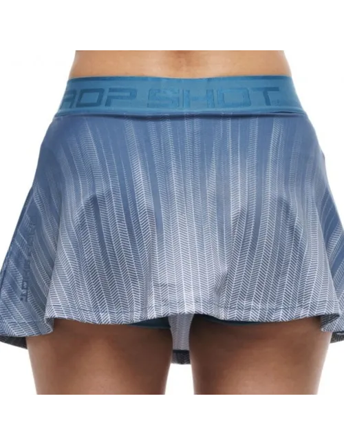 Falda Drop Shot Isora Azul Blanco Mujer | Ofertas de pádel